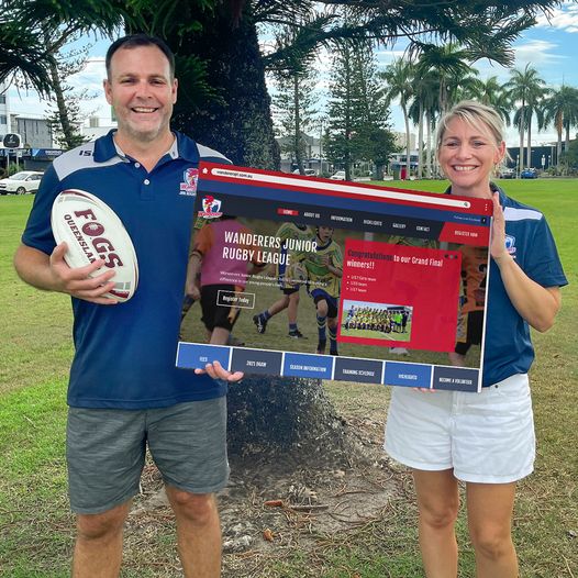 Wanderers Junior rugby league Website Design and Development by Strategic Media Partners Mackay