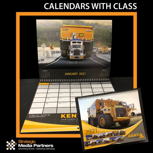Kent Earthmoving Equipment calendar created by Strategic Media Partners