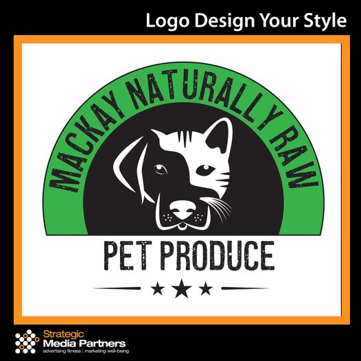 Mackay Naturally Raw Pet Produce logo created by Strategic Media Partners